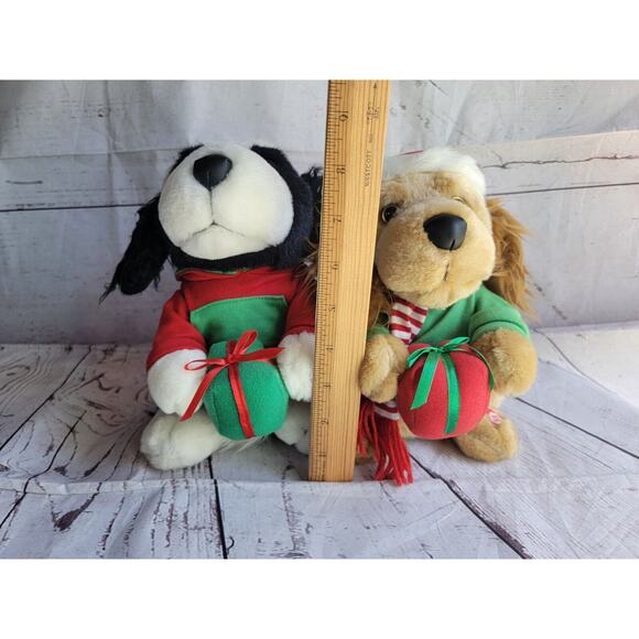 TL Toys Christmas Carol Singing Animated Spaniel Dogs WORKS JC Penney Music - Picture 8 of 9
